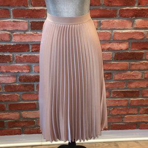 H&M Pink Pleated Skirt, Size XS